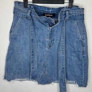 Express Blue Denim Skirt